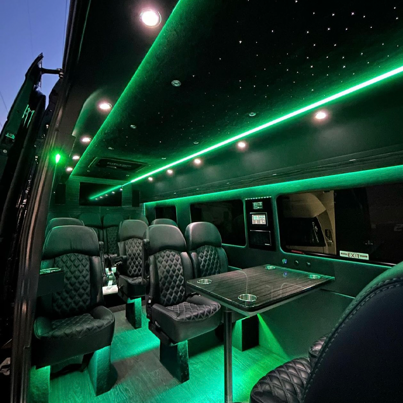 12 Passenger Party Bus Mercedes Benz Sprinter Limousine